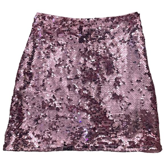 H&M Pink Sequin Mini Skort - Picture 1 of 3
